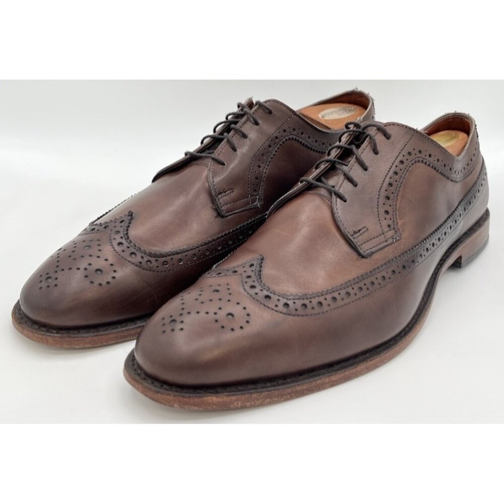 Allen Edmonds Men’s Size 12D McGregor Dark Brown Wingtip Derby Dress Shoes